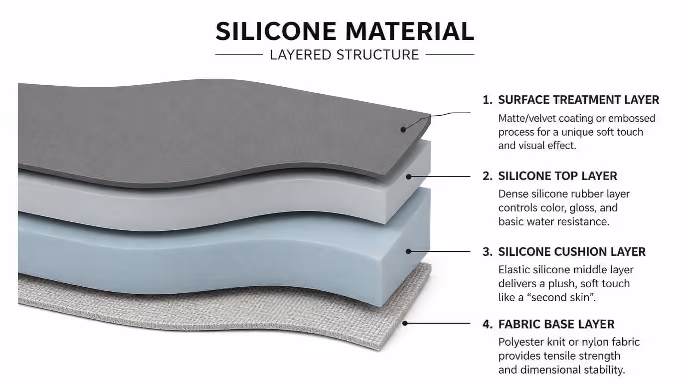 SILICONE-LEATHER-4-layer-structure
